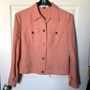 Pink Jacket Size 6 Brand Kasper Dress